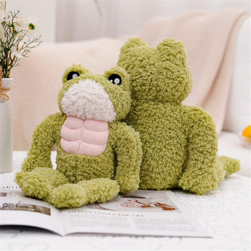 Cute Musle Frog Plush Titles