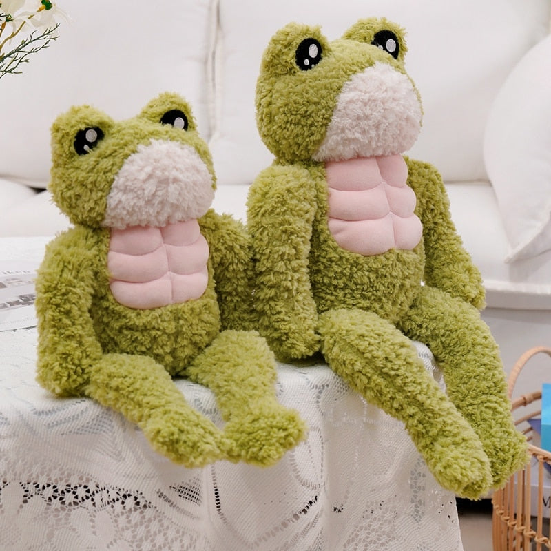 Cute Musle Frog Plush Titles