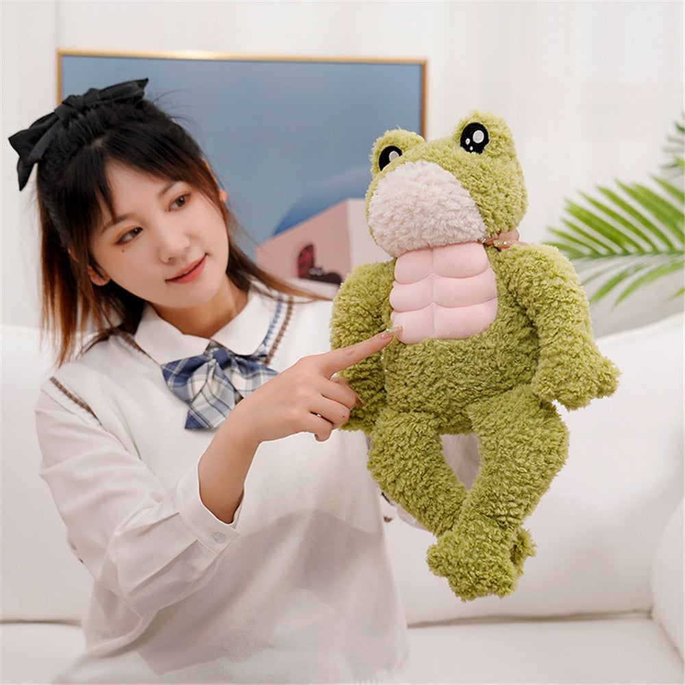 Cute Musle Frog Plush Titles