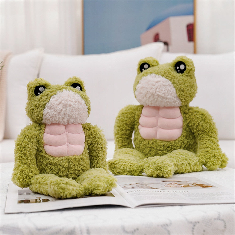 Cute Musle Frog Plush Titles